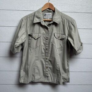 Columbia | Cream Khaki Utility Button Up Shirt – Authentic Outdoors | Size M